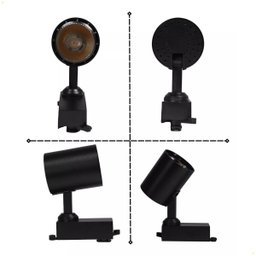 Trilho Eletrificado 1 Metro 3 Spots Led 7w 3000k Bivolt Preto - 3