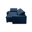 Ver imagem 3 de Sofá de Canto Retrátil 3,40x2,00 Esq Valentina Suede Azul