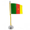 Ver imagem 1 de Mini Bandeira de Mesa Camarões 15 Cm Poliéster