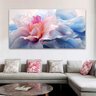 Quadro Decorativo Floral Abstrato, Tela em Canvas  Horizontal ideal para ambiente de Sala e Quarto - 1