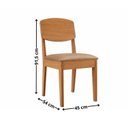 Ver imagem 4 de Conjunto Sala de Jantar Mesa Dublin Tampo em MDF e 4 Cadeiras Cleo Yescasa