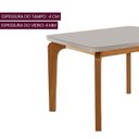 Ver mais imagens de Conjunto Sala de Jantar Mesa Dublin Tampo em MDF e 4 Cadeiras Cleo Yescasa