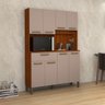 Armario Cozinha Completo Moderno Jade 8 Portas:bege - 5