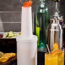 Ver imagem 5 de Kit 2 Garrafa Store'n Pour 1 Litro Laranja para Caldas Licores Drink Bar Coquetelaria
