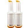 Kit 2 Garrafa Store'n Pour 1 Litro Laranja para Caldas Licores Drink Bar Coquetelaria - 2