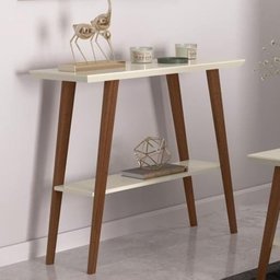 Aparador Davi/monaco Tampo Mdf 25mm Maciço Off White/amadeirado - 2