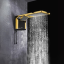 Ver imagem 2 de Chuveiro Ducha Acqua Duo Ultra Preto Matte Gold 7800w 220v Lorenzetti
