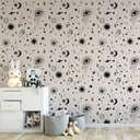 Ver imagem 2 de Papel de Parede Temático Astrologia Fundo Bege - 2,50x0,50m