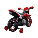 Ver imagem 2 de Moto Eletrica Infantil Cross com Rodas de Apoio Vermelhao - Shiny Toys