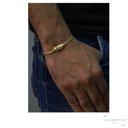 Ver imagem 2 de Pulseira Grumet Lacraia Fecho Trava Duplo 5mm Moeda Antiga