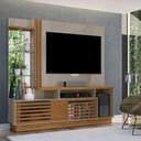 Ver imagem 2 de Estante Home Theater Sala Paraíso para TV 60" LED e 2 Portas Fendi/ Naturale