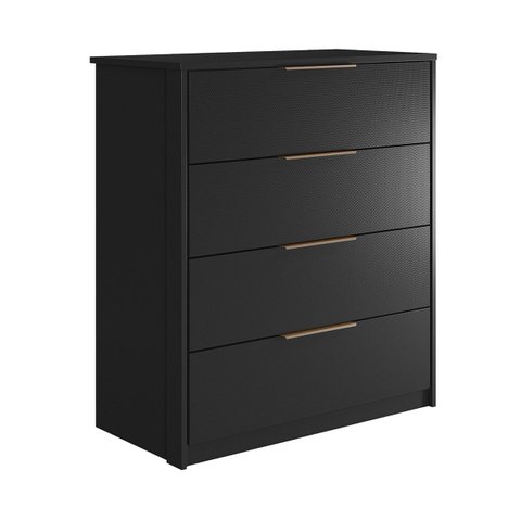 Cômoda Alia Quarto com 4 Gavetas Preto