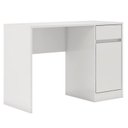 Ver imagem 4 de Conjunto 2 Peças Escrivaninha Office Morada Com Cadeira Escritorio Diretor Tela Mesh Tok Preto Branco Preto