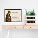 Ver imagem 1 de Quadro Nossa Senhora do Bom Parto - Oração 33x24cm - com Vidro:moldura Branca
