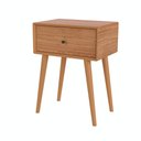 Ver imagem 2 de Mesa de Cabeceira com 01 Gaveta 50cm Twt49 Dalla Costa - Freijó