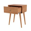 Ver imagem 4 de Mesa de Cabeceira com 01 Gaveta 50cm Twt49 Dalla Costa - Freijó