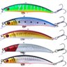 Kit 5 Isca Artificial Meia Agua Tucunaré Dourado Traira 9cm 8.5g - 1