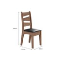 Ver imagem 2 de CONJUNTO COM 02 CADEIRAS ITALIA Amendoa 11C