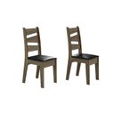 Ver imagem 1 de CONJUNTO COM 02 CADEIRAS ITALIA Amendoa 11C