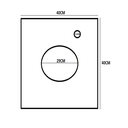 Ver imagem 3 de GABINETE COM CUBA DE VIDRO CHAPEU 10MM COM TAMPO 40CM VERMELHO CEREJA