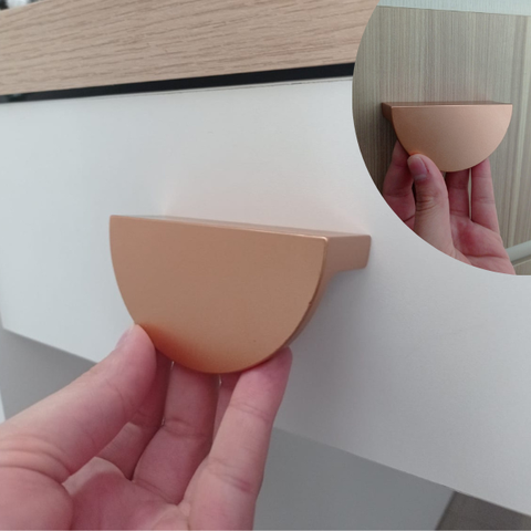 Kit 4 Puxador Armario Puxador Concha para Gaveta Puxadores Coloniais Armarios Comoda Cozinha: Rose