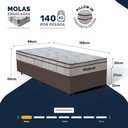 Ver imagem 3 de Cama Box com Colchão Ortobom de Molas Ensacadas Pillow In Pro Vida Solteiro 88cm