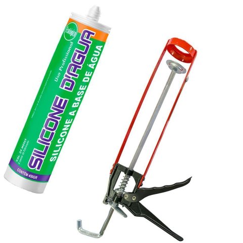 Kit Cola Isopor Bege 450g com Aplicador