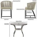 Ver imagem 2 de Mesa e 6 Cadeiras e Noronha Preto E7 Trama Original Rami