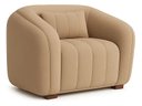 Ver imagem 3 de Poltrona Lilian Luxo Recepção Escritório Suede Bege:cappuccino/liso