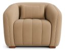 Ver imagem 2 de Poltrona Lilian Luxo Recepção Escritório Suede Bege:cappuccino/liso