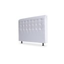 Ver imagem 1 de Cabeceira De Cama Box Ana Casal 140cm X 118cm Couro Branco Mz Decor