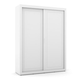 Dormitório Tutto New 2 Portas, Cômoda 1 Porta, Berço Branco Soft com Colchão D18 - Matic Móveis - 2 Dormitório Tutto New 2 Portas, Cômoda 1 Porta, Berço Branco Soft com Colchão D18 - Matic Móveis - 2
