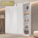 Ver imagem 6 de Guarda-Roupa Modulado 4 Portas 4 Gavetas 5 Prateleiras Estante Versatille Yescasa