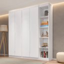 Ver imagem 1 de Guarda-Roupa Modulado 4 Portas 4 Gavetas 5 Prateleiras Estante Versatille Yescasa