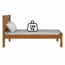 Ver imagem 6 de Cama de Solteiro Madeira Maciça com Cama Auxiliar 706x715la Mell Acetinado Marjori