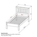 Ver imagem 3 de Cama de Solteiro Madeira Maciça com Cama Auxiliar 706x715la Mell Acetinado Marjori