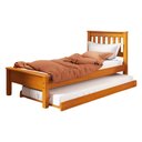 Ver imagem 1 de Cama de Solteiro Madeira Maciça com Cama Auxiliar 706x715la Mell Acetinado Marjori
