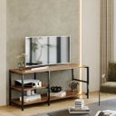 Ver imagem 1 de Rack Estilo Industrial Brooklin 115 para TV 40 Polegadas Canela
