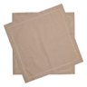 Jogo 2 Guardanapos Ponto Ajour Wolff de Algodão Luxo 40x40cm - Taupe - 1