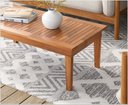 Ver imagem 3 de Mesa Centro 80x40 Ripada Madeira Rustica Castanho Ofertamo