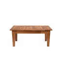 Ver imagem 4 de Mesa Centro 80x40 Ripada Madeira Rustica Castanho Ofertamo