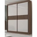 Ver imagem 1 de Guarda Roupa Santorini 2 Portas Ripado Castanho-Off - D Doro