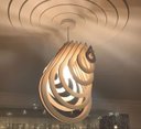 Ver imagem 2 de Luminária Teto tipo Pendente em MDF - Completa - Cor: Preta - Pingo