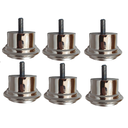 Ver imagem 1 de Pé para Sofá e Box Bau 3,3cm Cromado Redondo Kit 10 Unidades