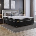 Ver imagem 6 de Cama Box Queen + Colchão Life D33 Pillow Top 61x158x198cm - Preto - e-Shop Casa