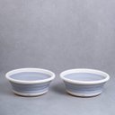 Ver imagem 4 de Kit lavanderia de 2 bacias dobráveis de plástico 5L Simplo