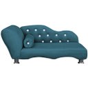 Ver imagem 2 de Caminha Pet Luxo Divâ Strass Tecido Veludo Divini Decor:azul Royal