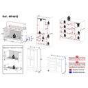Ver imagem 4 de Quarto de Bebê Completo com Berço Americano 3 em 1 Teddy Multimóveis Mp4652 Branco/off White
