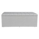 Ver imagem 5 de Calçadeira Baú Casal 1,40m Londres Linho Cinza Dal Poz Estofados