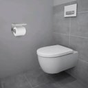 Ver imagem 2 de Suporte Papel Higienico Inox Kit 24 Uni Banheiro Lavabo Prateleira Suporte Porta Objeto Apoio Resist